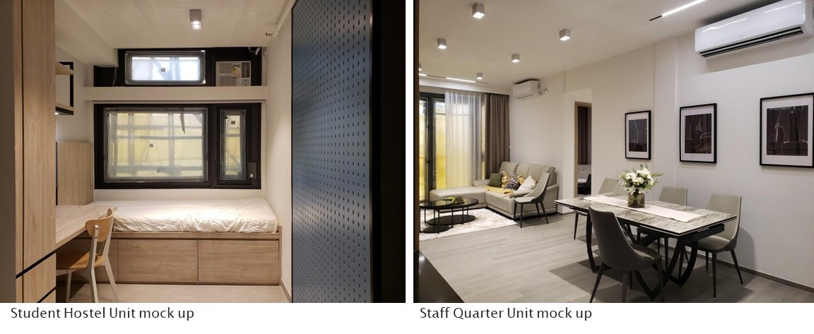 Student Hostel Unit/ Staff Quarter Unit mock up